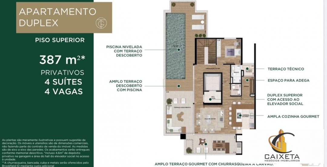 Cobertura à venda e aluguel com 4 quartos, 387m² - Foto 12