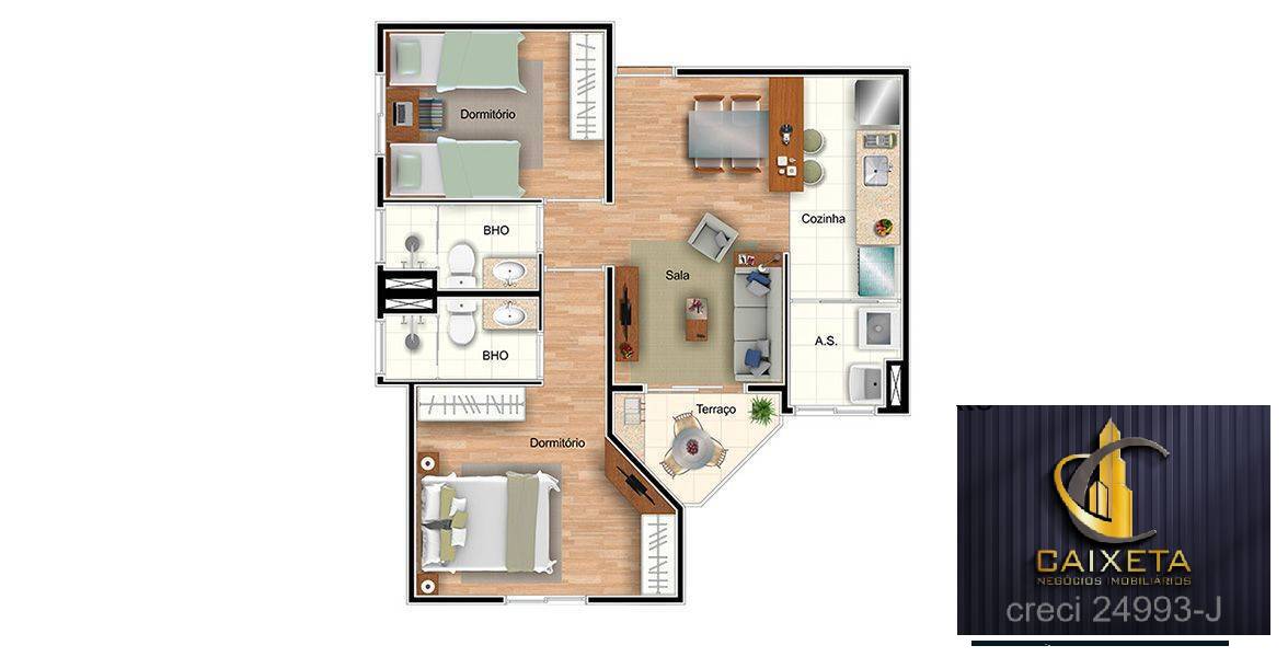 Apartamento à venda com 2 quartos, 56m² - Foto 32